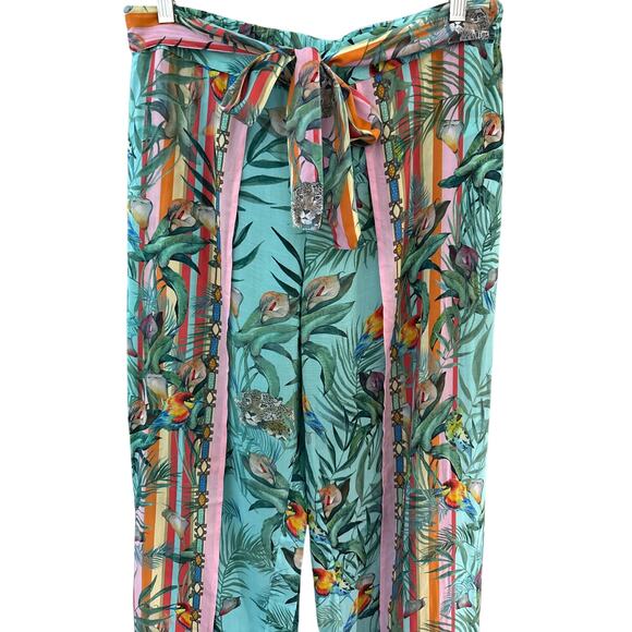 Johnny Was Taina Split Leg‎ Nature Printed Pants Size Medium - Picture 7 of 12